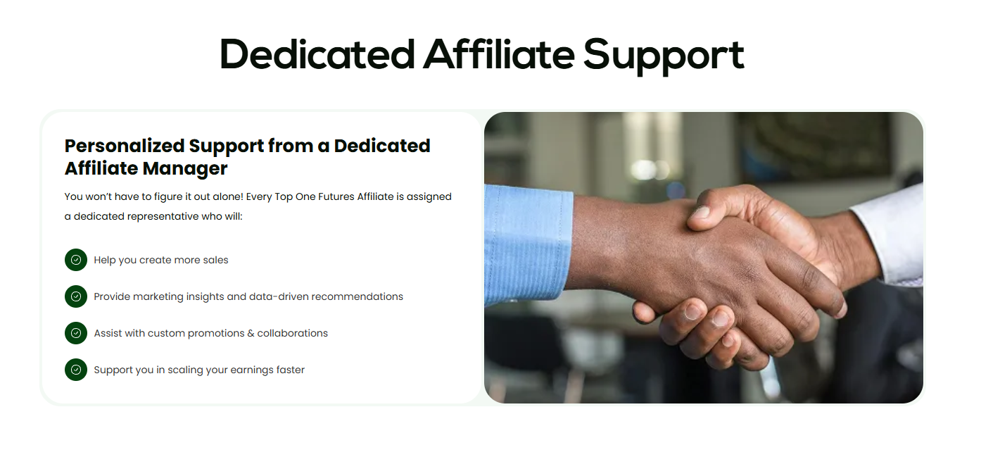 Social media marketing strategies for Top One Futures affiliates.