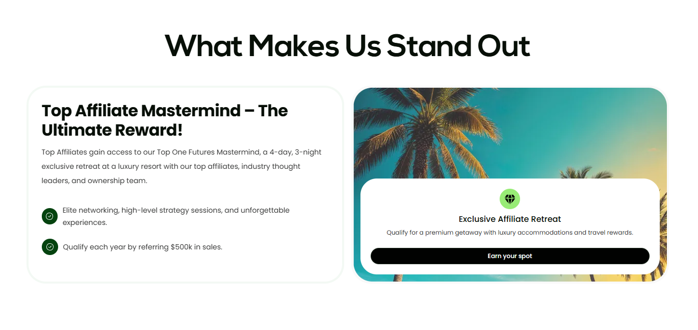 Educational resources available for Top One Futures partners.