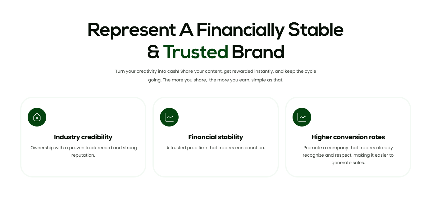 Advanced analytics view in the Top One Futures affiliate portal.